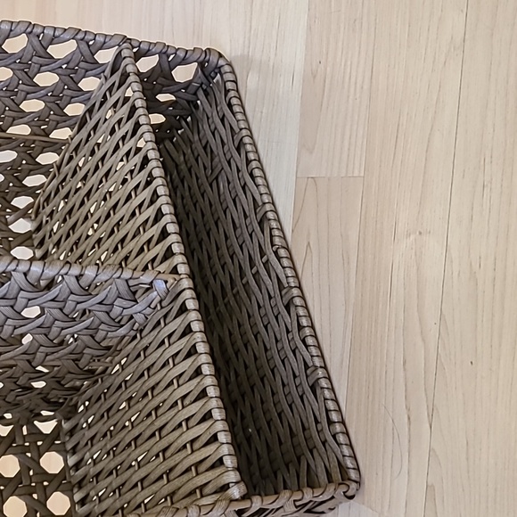  Wicker Desk Organizer, Verticle Office Organizer, Woven Organizer 12" ×8"×10" - Picture 7 of 7